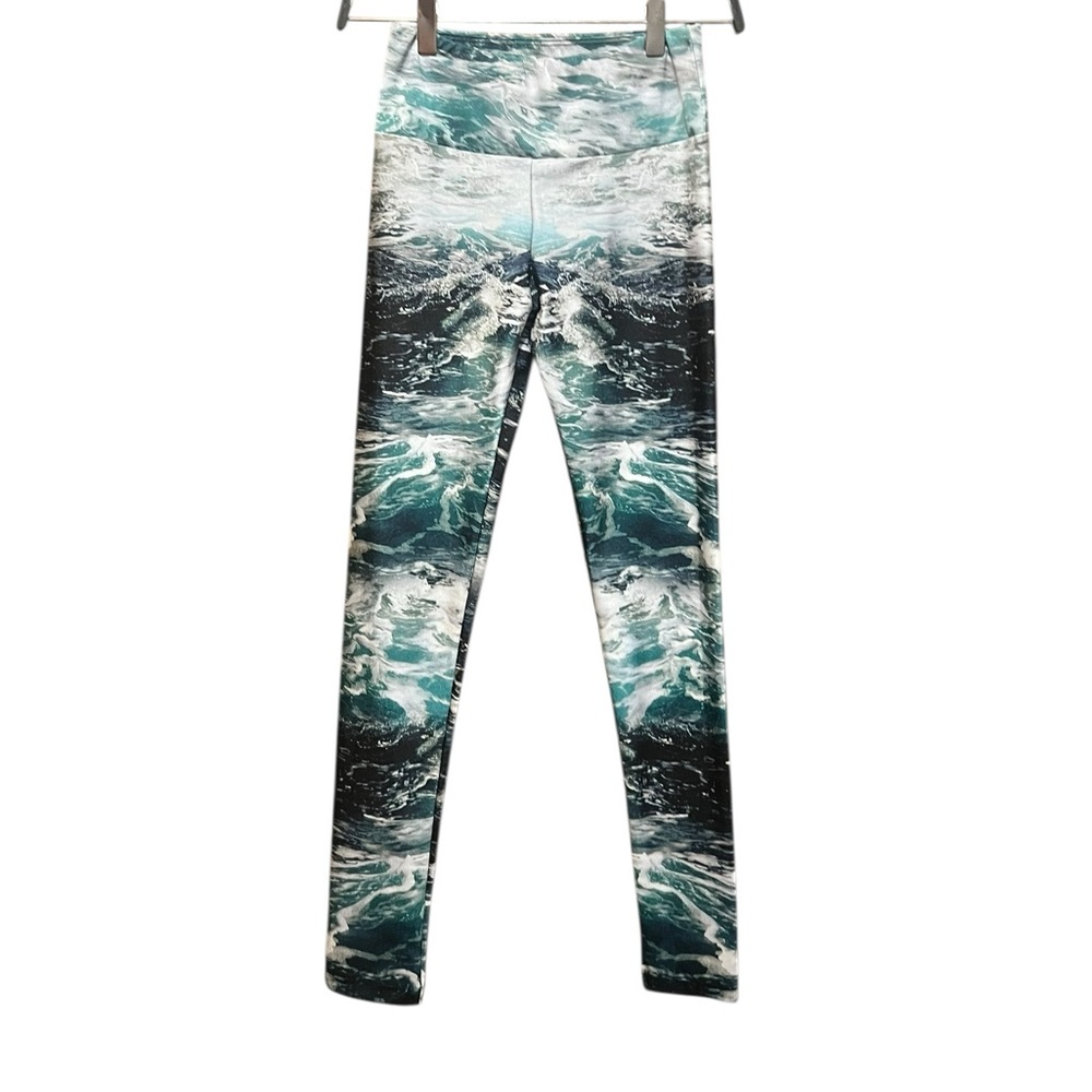 GOLDSHEEP‎ Ocean Waves Athletic Leggings Size Small